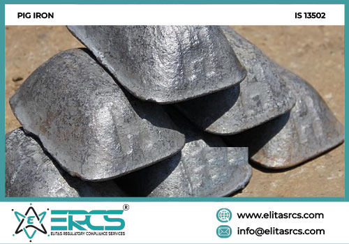 BIS ISI Certification for PIG IRON IS 13502