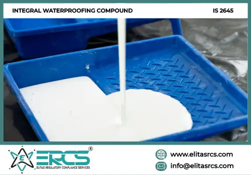 BIS Certification for INTEGRAL WATERPROOFING COMPOUND as per IS 2645