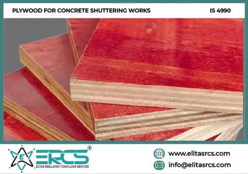 BIS Certification for CONCRETE SHUTTERING WORKS as per IS 4990