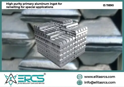 High purity primary aluminum ingot for remelting for special applications IS 11890