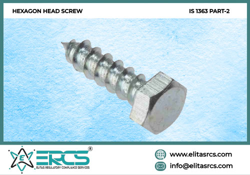 BIS Certification for Hexagon Head Screw with IS 1363 Part-2