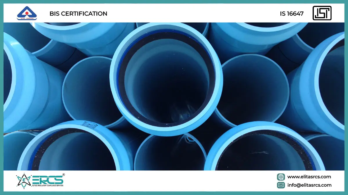 BIS Certification for Oriented Unplasticized Polyvinyl Chloride (Pvc-O) Pipes for Water Supply IS 16647