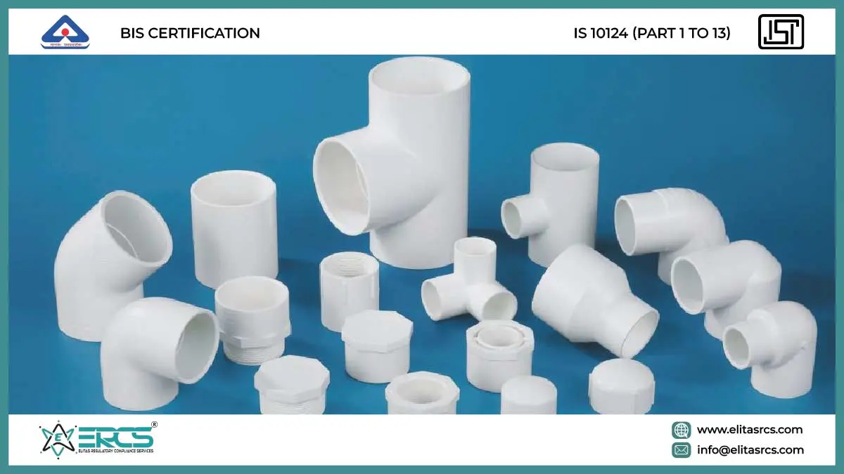  Fabricated Pvc-U Fittings for Potable Water Supplies IS 10124 (Part 1 to 13)